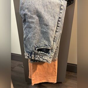 Harper Blue and Orange Straight Leg Pants